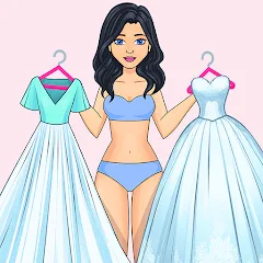 Sticker Doll DIY Dressup Diary